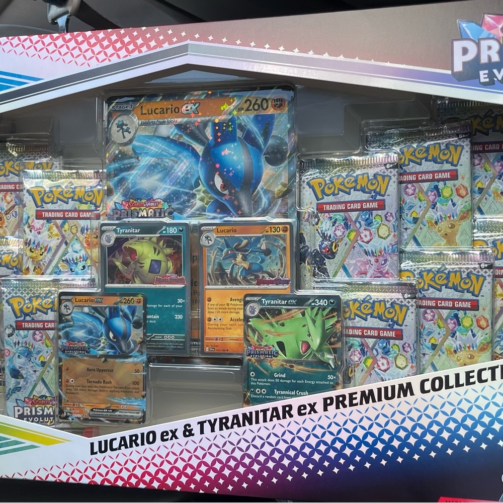 Pokemon Lucario & Tyranitar EX Premium Collection - Blue, Green, Red